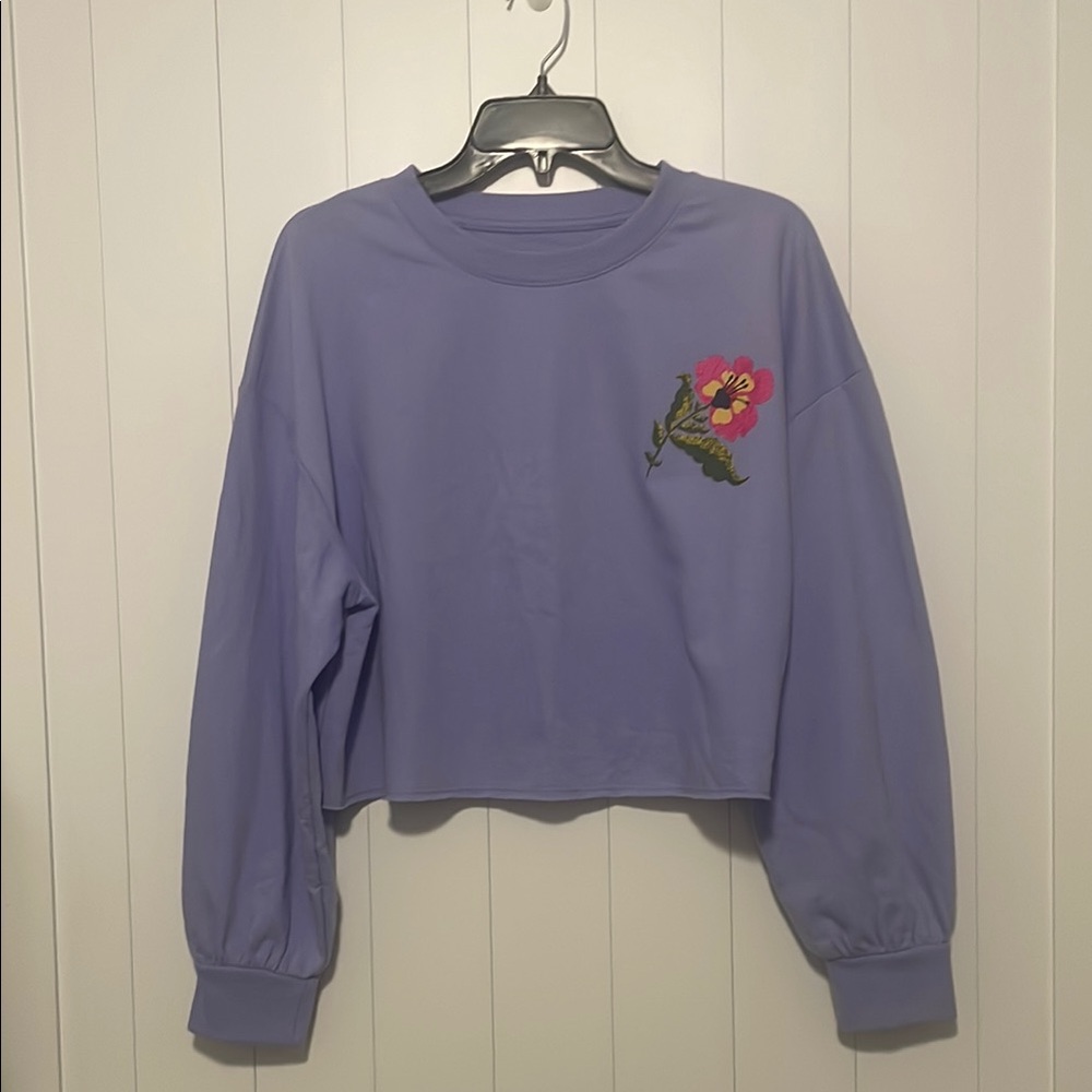 NWTs Target Latino Heritage Month Lavender Cropped Sweatshirt